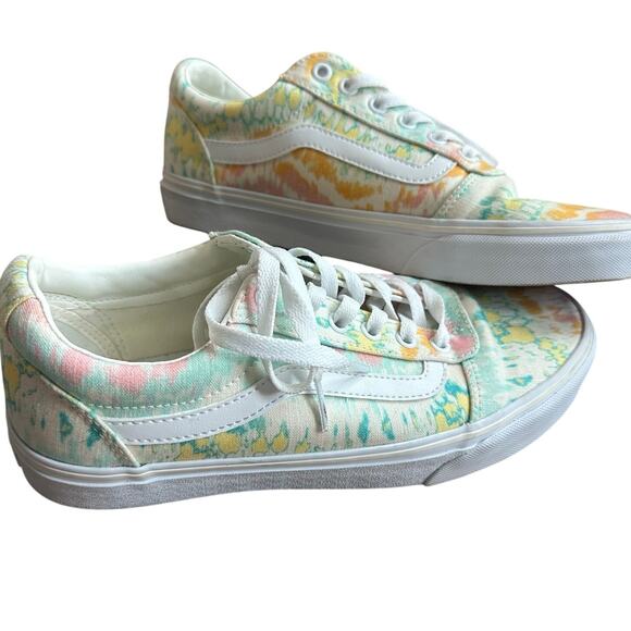 Vans Old Skool Multi Pastel Colored, Tie Dyed, Low Top Sneakers- 9.5 - Picture 1 of 11